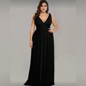 SHEIN Classic Black Maxi Dress